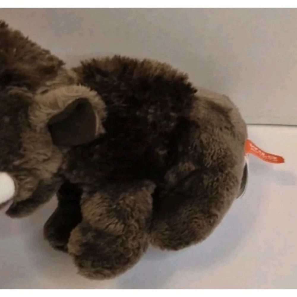 Wild Republic Brown Baby Wooly Mammoth Realistic Plush Stuffed Animal Toy 5 1/2